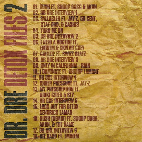 Dr. Dre : Detox Files 2 (CDr, Comp, Mixed, Unofficial)