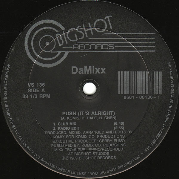 DaMixx : Push (It's Alright) (12")