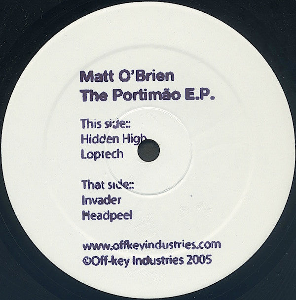 Matt O'Brien : The Portimão E.P. (12", EP)