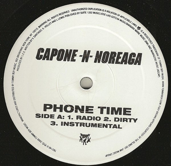 Capone -N- Noreaga : Phone Time / Bang Bang (12")