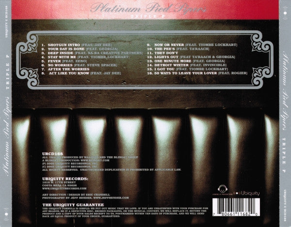 Platinum Pied Pipers : Triple P (CD, Album)