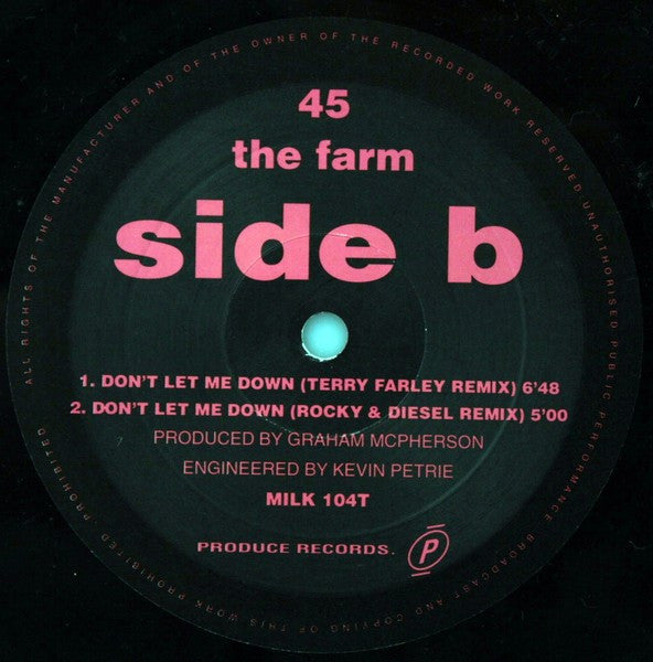 The Farm : Don't Let Me Down (12")