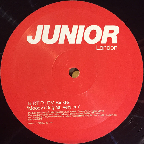 B.P.T. Feat. DM Binxter : Moody (12")