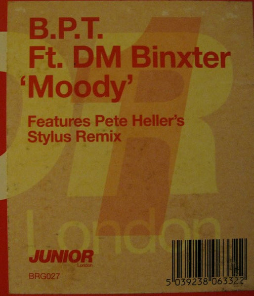 B.P.T. Feat. DM Binxter : Moody (12")