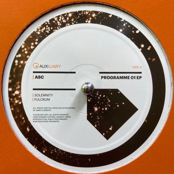 ASC : Programme 01 EP (12", EP, Ora)