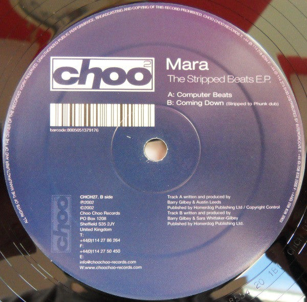 Mara : The Stripped Beats E.P. (12", EP)