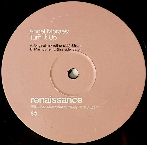 Angel Moraes : Turn It Up (12")