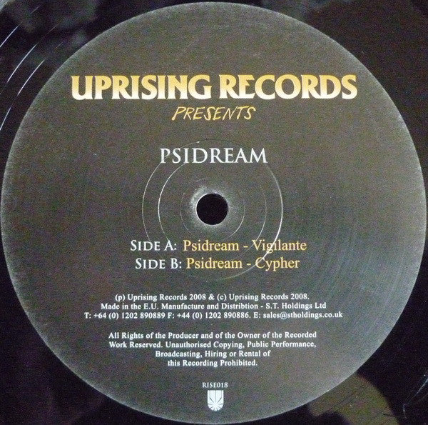 Psidream : Vigilante / Cypher (12")