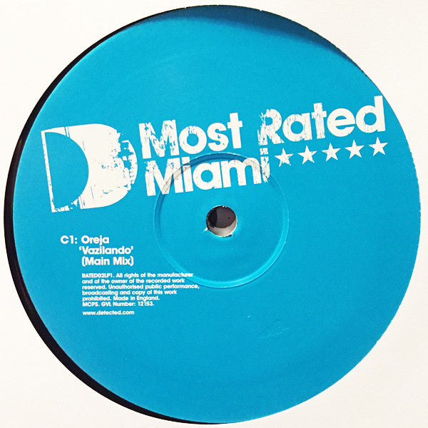 Various : Most Rated Miami (Part 1) (2x12", Ltd)