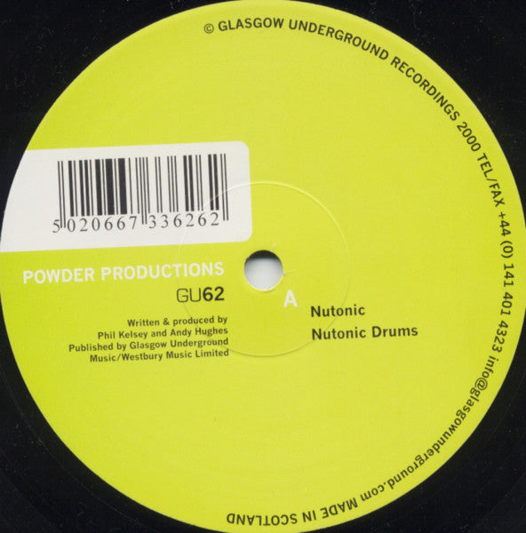 Powder Productions : Nutonic (12")