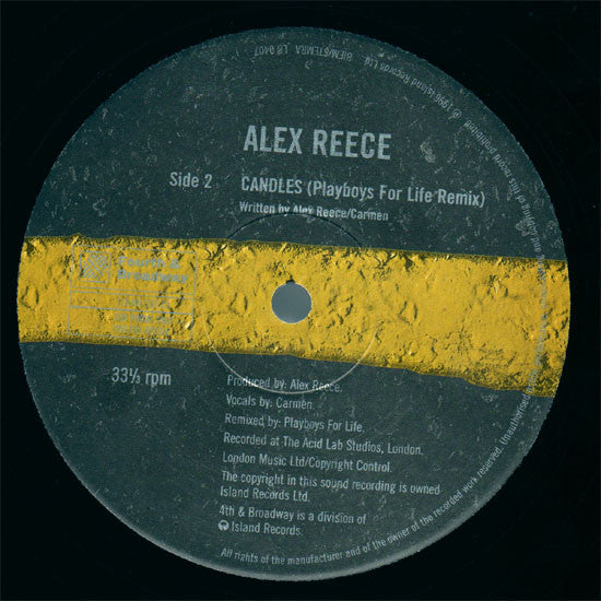 Alex Reece : Candles (DJ Pulse & Playboys For Life Remixes) (12", Promo)