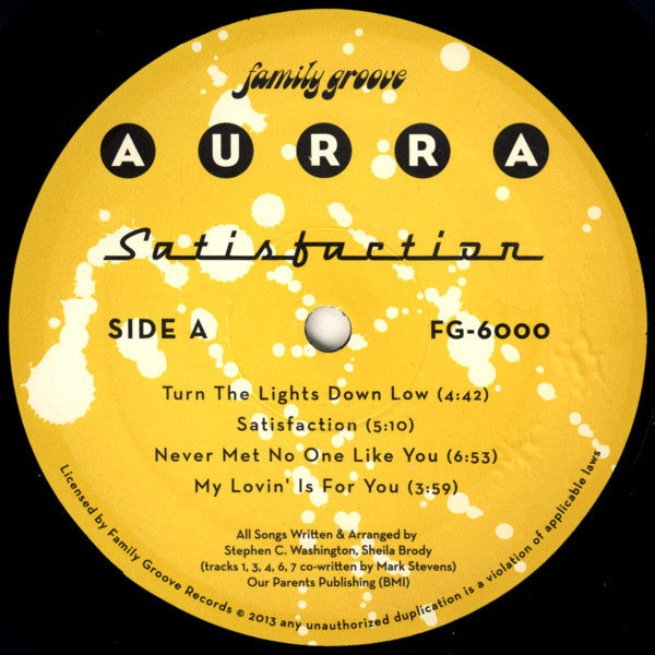 Aurra : Satisfaction (LP, Album)