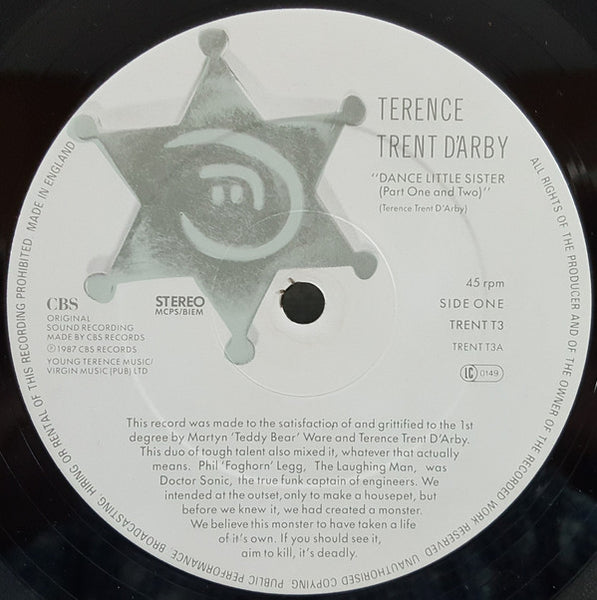 Terence Trent D'Arby : Dance Little Sister (12")
