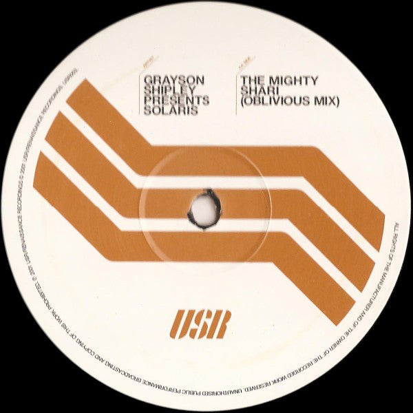 Grayson Shipley Presents Solaris (22) : The Mighty Shari (12")