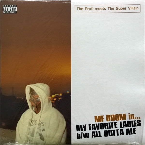 The Prof. Meets The Super Villain : My Favorite Ladies b/w All Outta Ale (12", RP, Ora)