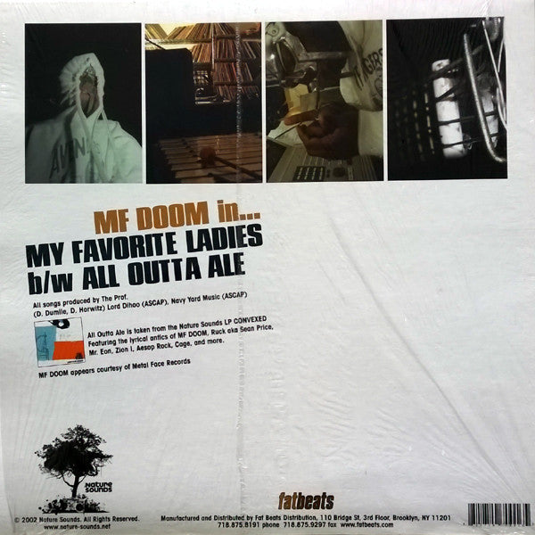 The Prof. Meets The Super Villain : My Favorite Ladies b/w All Outta Ale (12", RP, Ora)