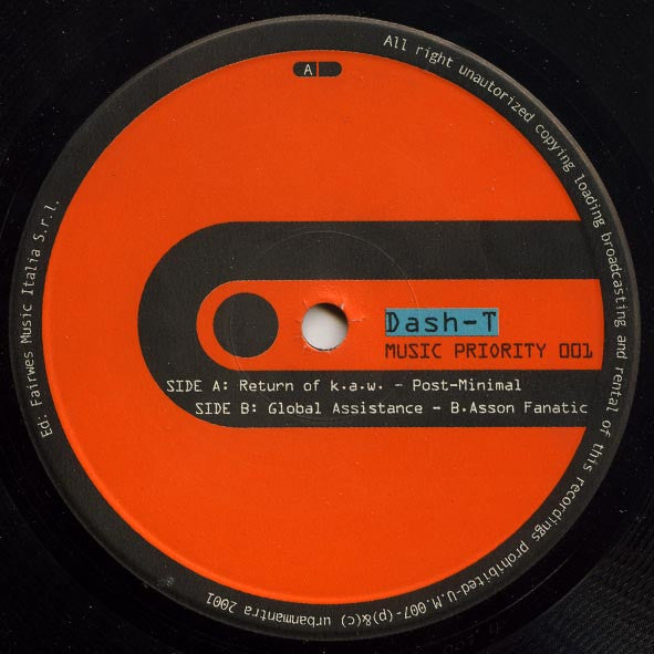 Dash-T : Music Priority 001 (12")