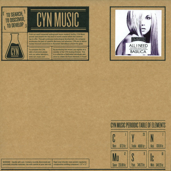 Dimension (12) : All I Need / Basilica (12")