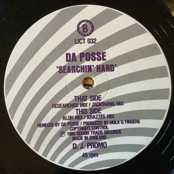 Da Posse : Searchin' Hard (New U.S. Remixes) (12", EP, Promo)