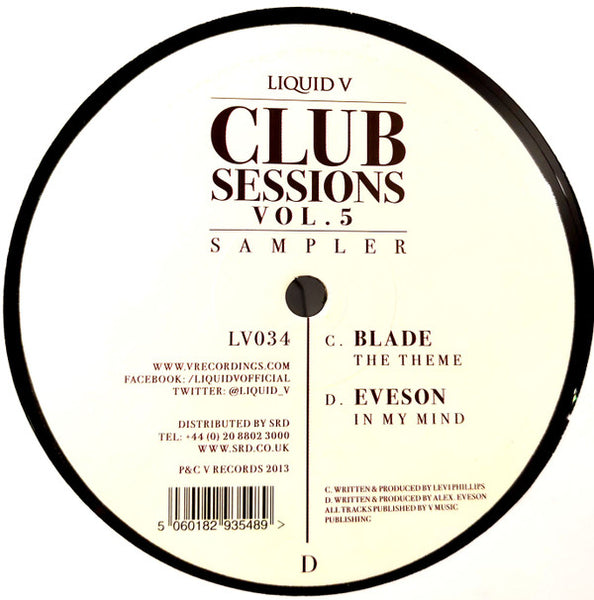 Various : Liquid V Club Sessions 5 Sampler (2x12")