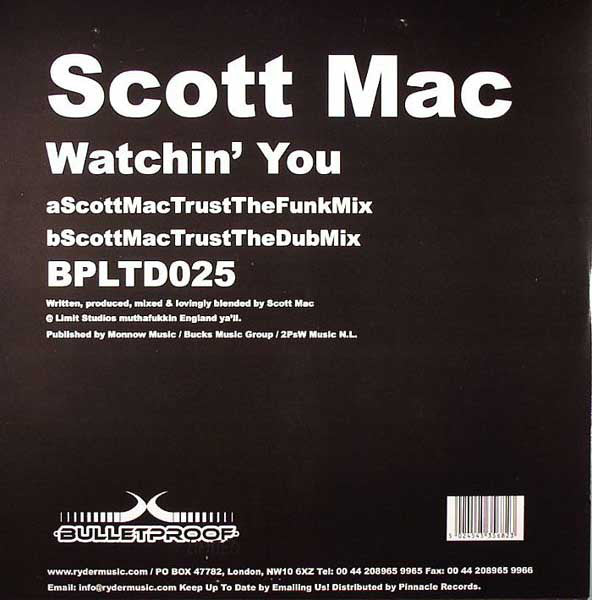 Scott Mac : Watchin' You (12", Ltd)