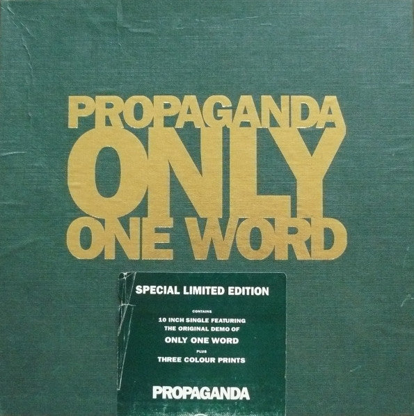 Propaganda : Only One Word (Box, Ltd + 10", Single)