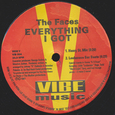 The Faces : Everything I Got / Come On Baby (12")