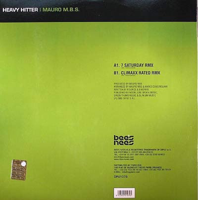 Mauro M.B.S. : Heavy Hitter (12")