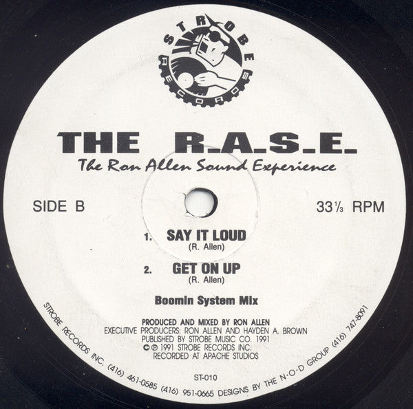 The R.A.S.E. : The Ron Allen Sound Experience (12")