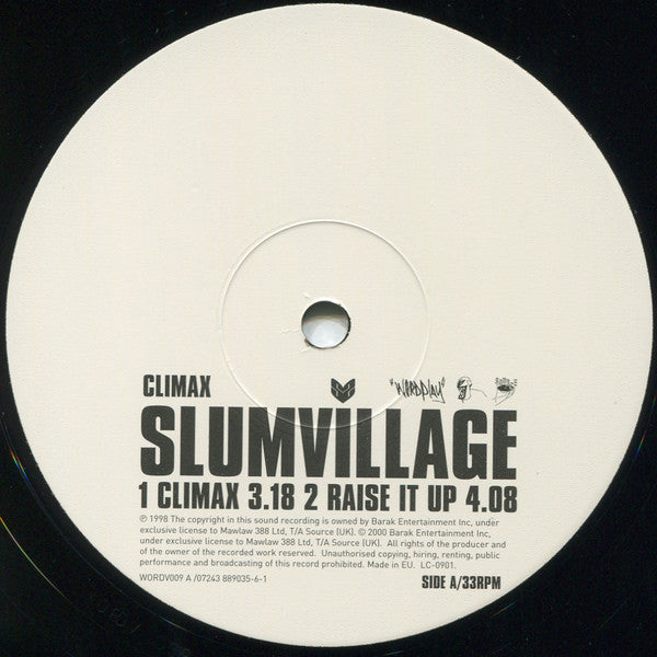 Slum Village : Climax / Raise It Up (12")