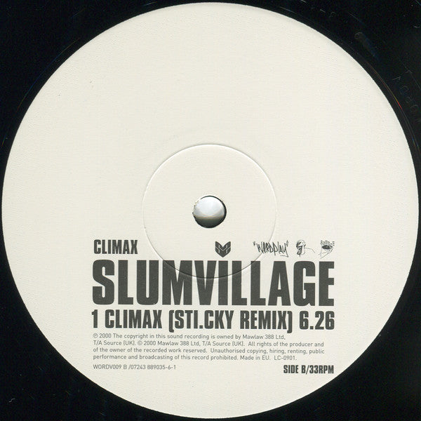 Slum Village : Climax / Raise It Up (12")