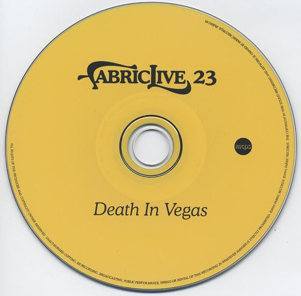 Death In Vegas : FabricLive. 23 (CD, Mixed)