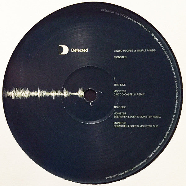 Liquid People vs. Simple Minds : Monster (12", Par)