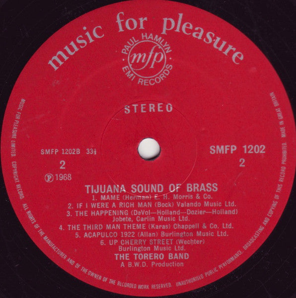 The Torero Band : Tijuana - Sound Of Brass (LP)