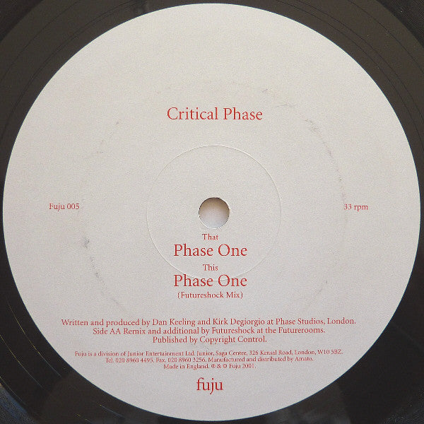 Critical Phase : Phase One (12")