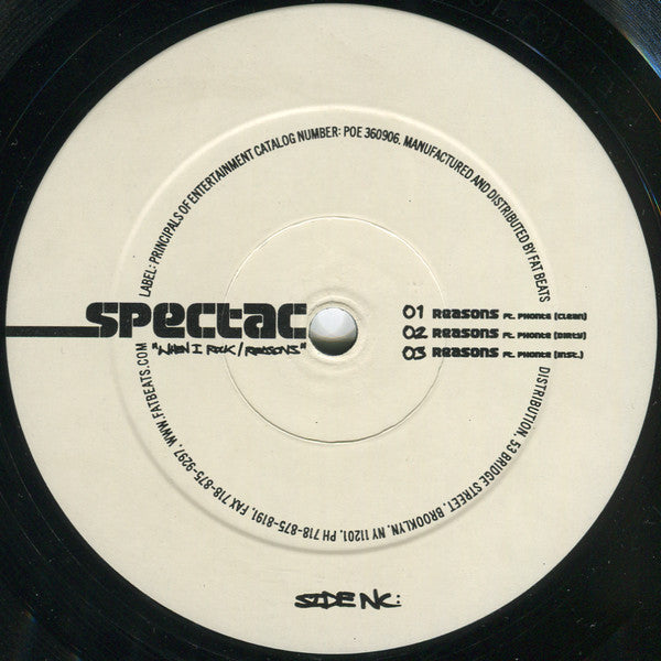 Spectac (2) : When I Rock / Reasons (12")