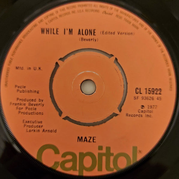 Maze Featuring Frankie Beverly : Colour Blind (7")