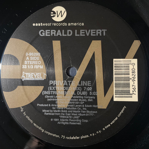 Gerald Levert : Private Line (12")