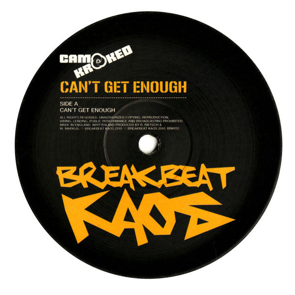 Camo & Krooked : Can't Get Enough / Without You (12", RP)