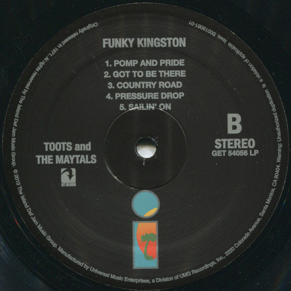 Toots & The Maytals : Funky Kingston (LP, Album, RE)