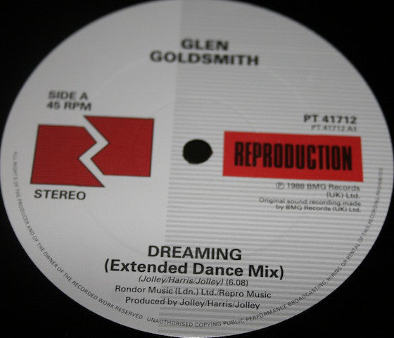 Glen Goldsmith : Dreaming (12")