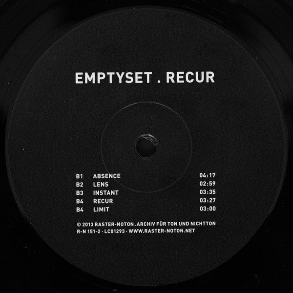Emptyset : Recur (LP, Album)