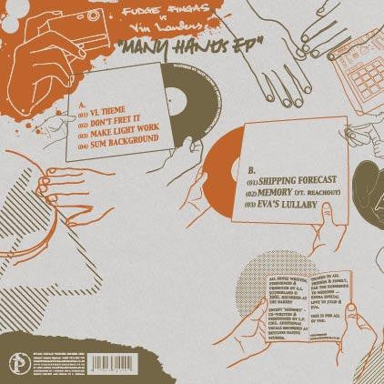 Fudge Fingas vs. Vin Landers : Many Hands EP (12", EP)