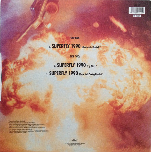 Curtis Mayfield & Ice-T : Superfly 1990 (12", Single)