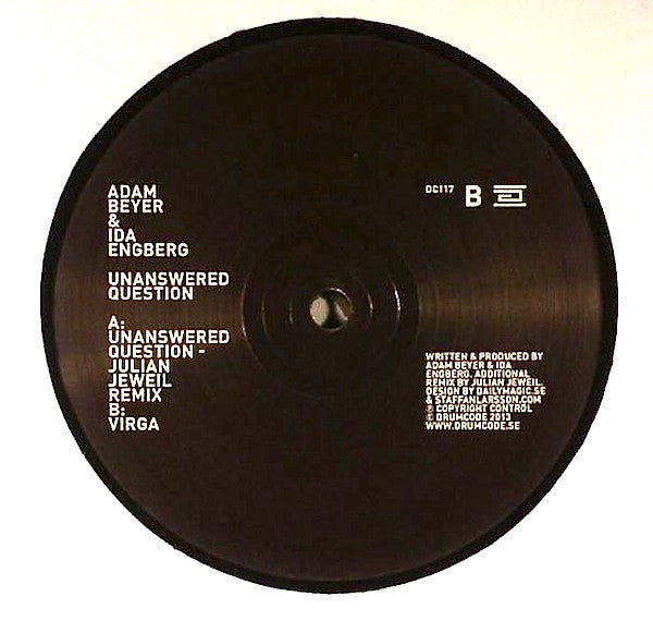 Adam Beyer & Ida Engberg : Unanswered Question (12")