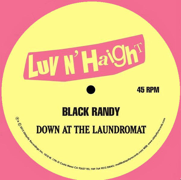 Black Randy & The Metrosquad : Down At The Laundrymat / Give It Up Or Turn It Loose (12", Pin)