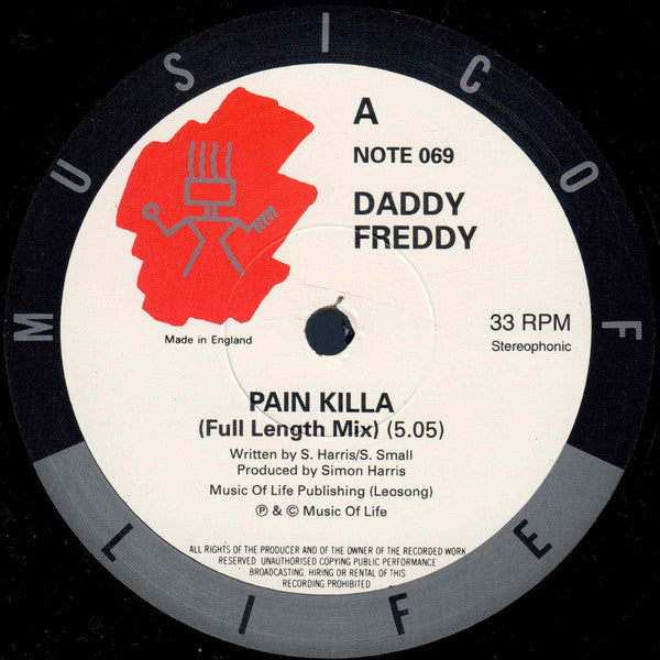 Daddy Freddy : Pain Killa (12")