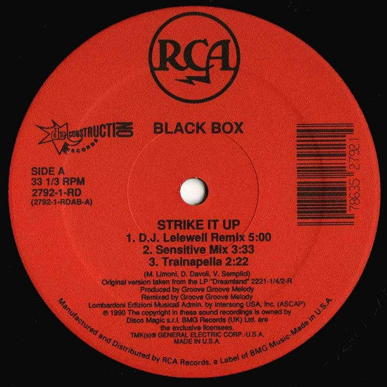 Black Box : Strike It Up (12", Single)