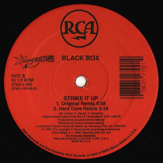 Black Box : Strike It Up (12", Single)