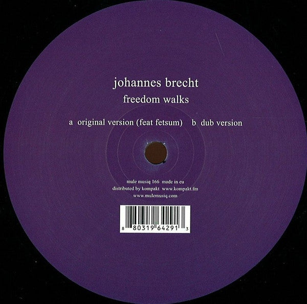 Johannes Brecht : Freedom Walks  (12")